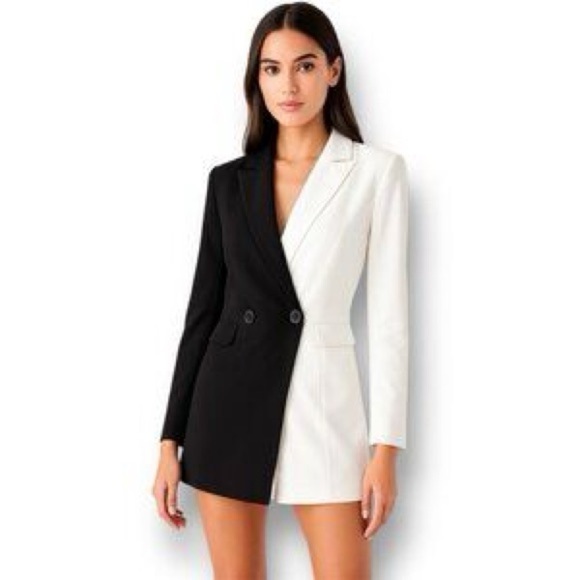 Endless Rose Two-Tone Blazer Dress - Picture 1 of 12